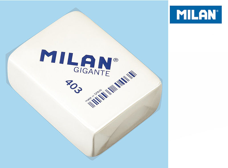 Gumka milan z kauczuku syntetycznego gigante biała 403