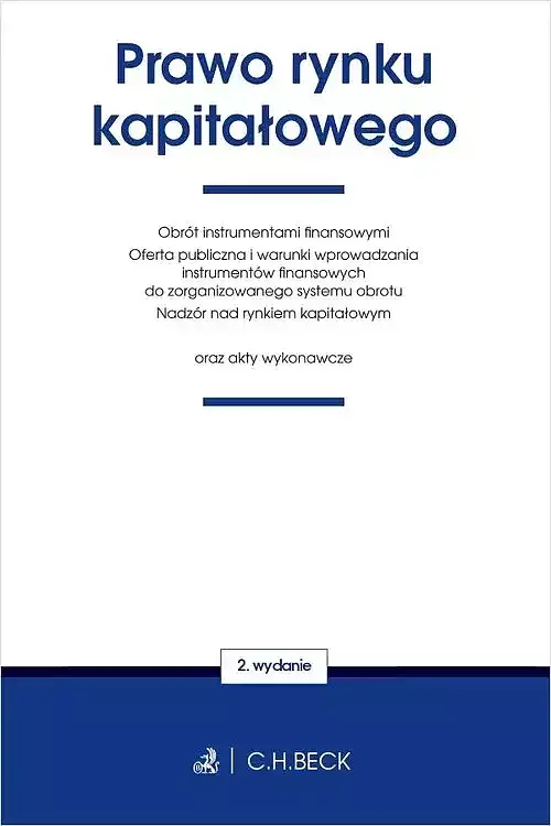 Prawo rynku kapitałowego oraz akty wykonawcze