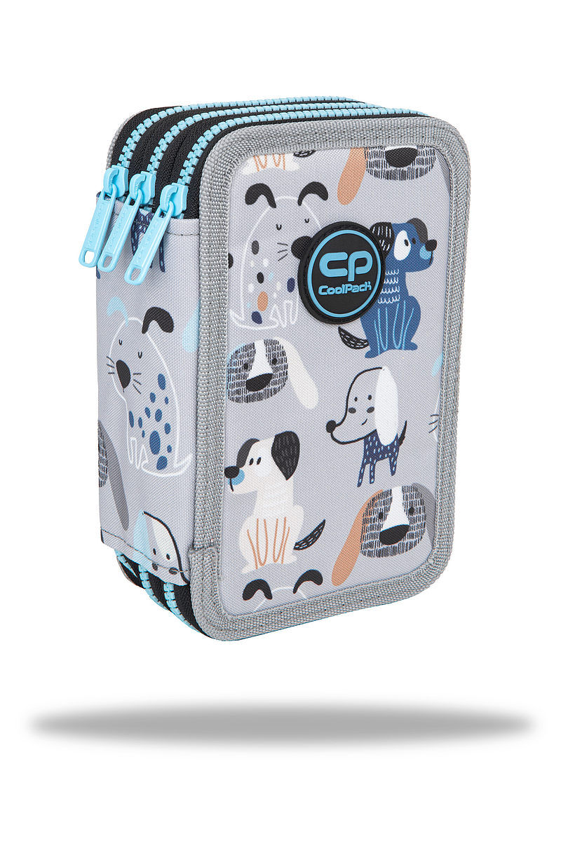 Piórnik 3-komorowy z wyposażeniem coolpack jumper 3 doggy
