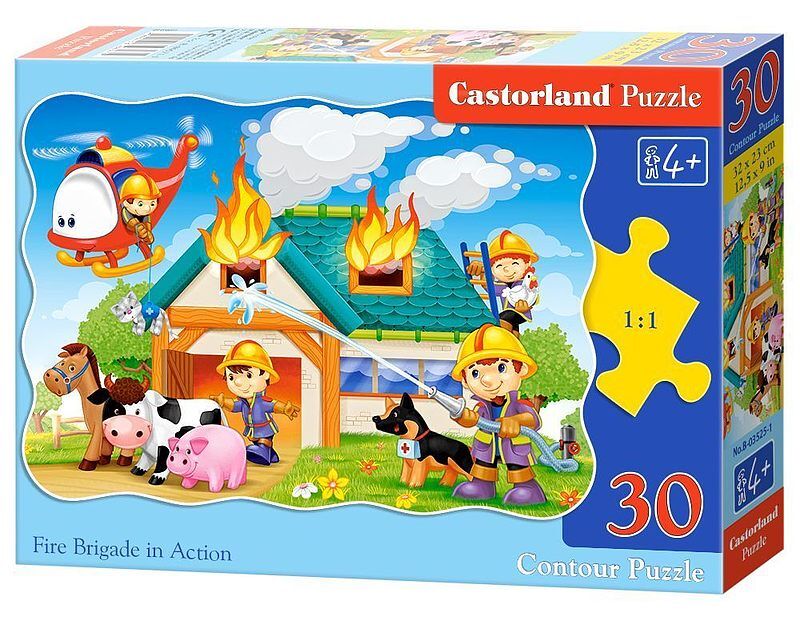 Puzzle 30 strażacy w akcji