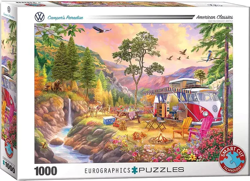 Puzzle 1000 vw bus camper's paradise by 6000-5866