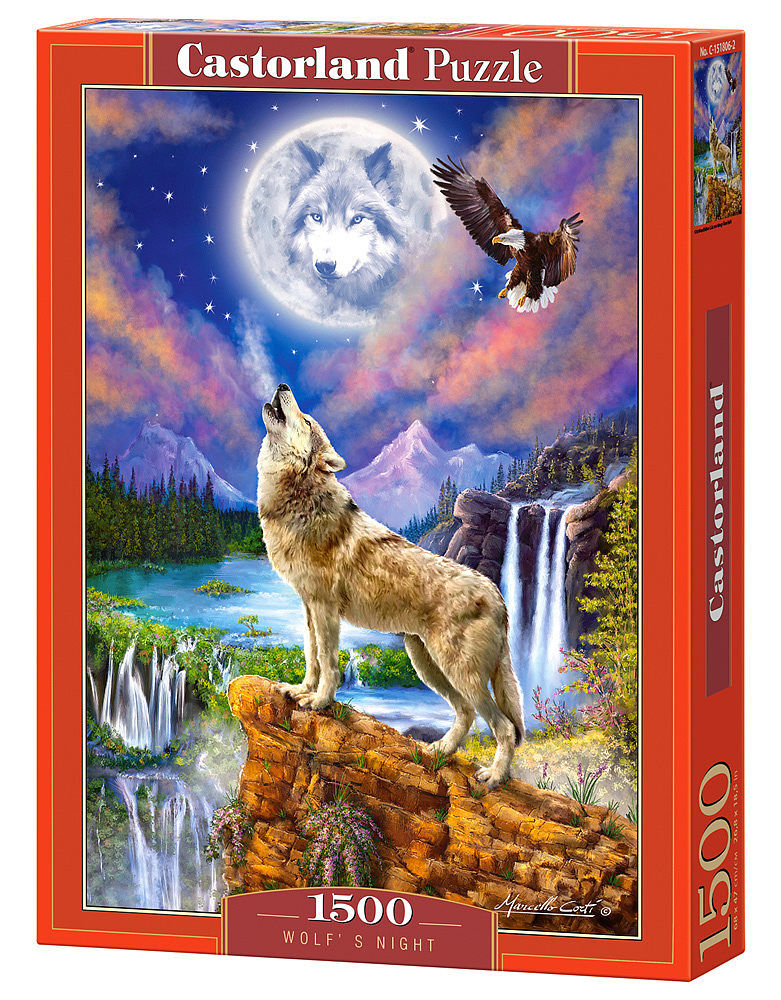 Puzzle 1500 wilk nocą c-151806-2
