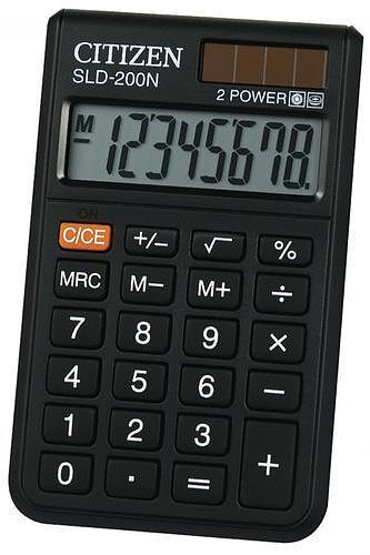 Kalkulator kieszonkowy sld-200nr citizen 8 cyfrowy