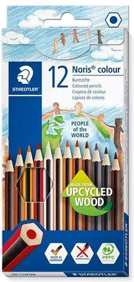 Kredki sześciokątne noris colour 12 kolorów staedtler