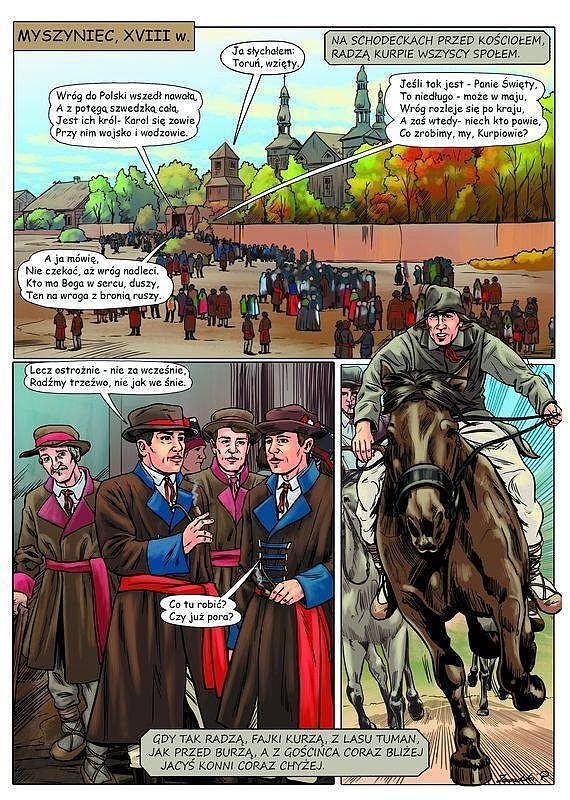 Jak Kurpie ze Szwedami wojowali - Bój na Kopańskim Moście