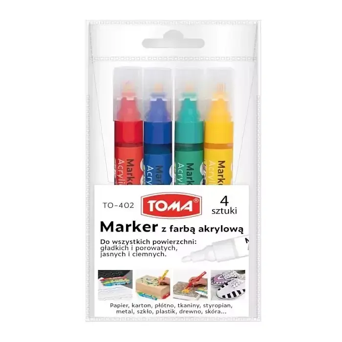 Marker akrylowy 4 kolory