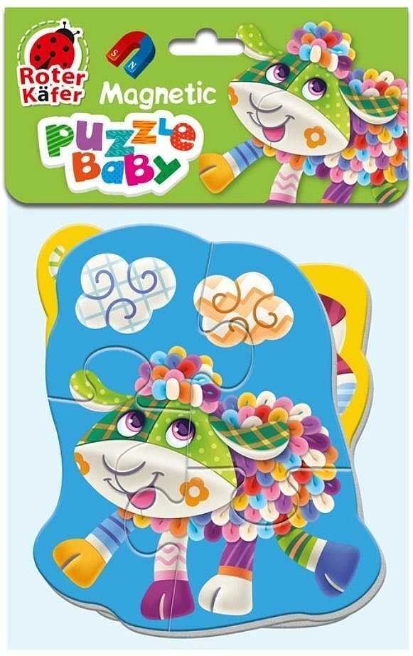 Puzzle piankowe magnetyczne owca i świnka rk5020-02