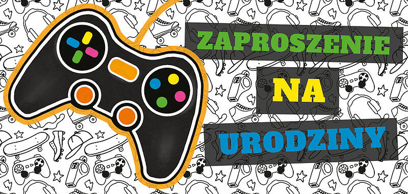 Zaproszenie pad 5 sztuk wraz z kopertami