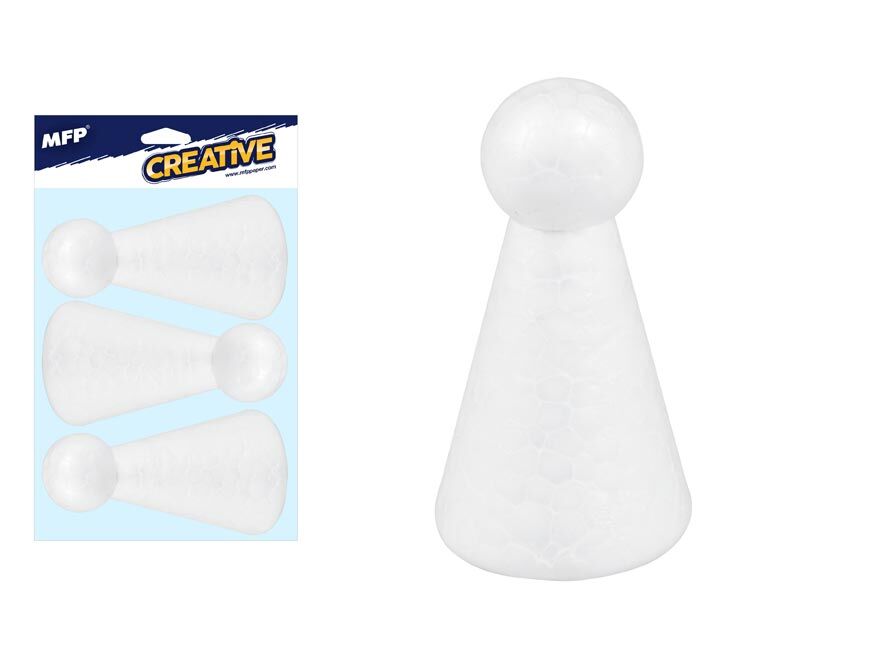 Anioł gładki 11cm 3 sztuki
