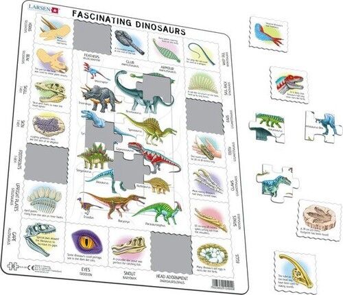 Larsen Fascynujące dinozaury EN (Maxi) układanka