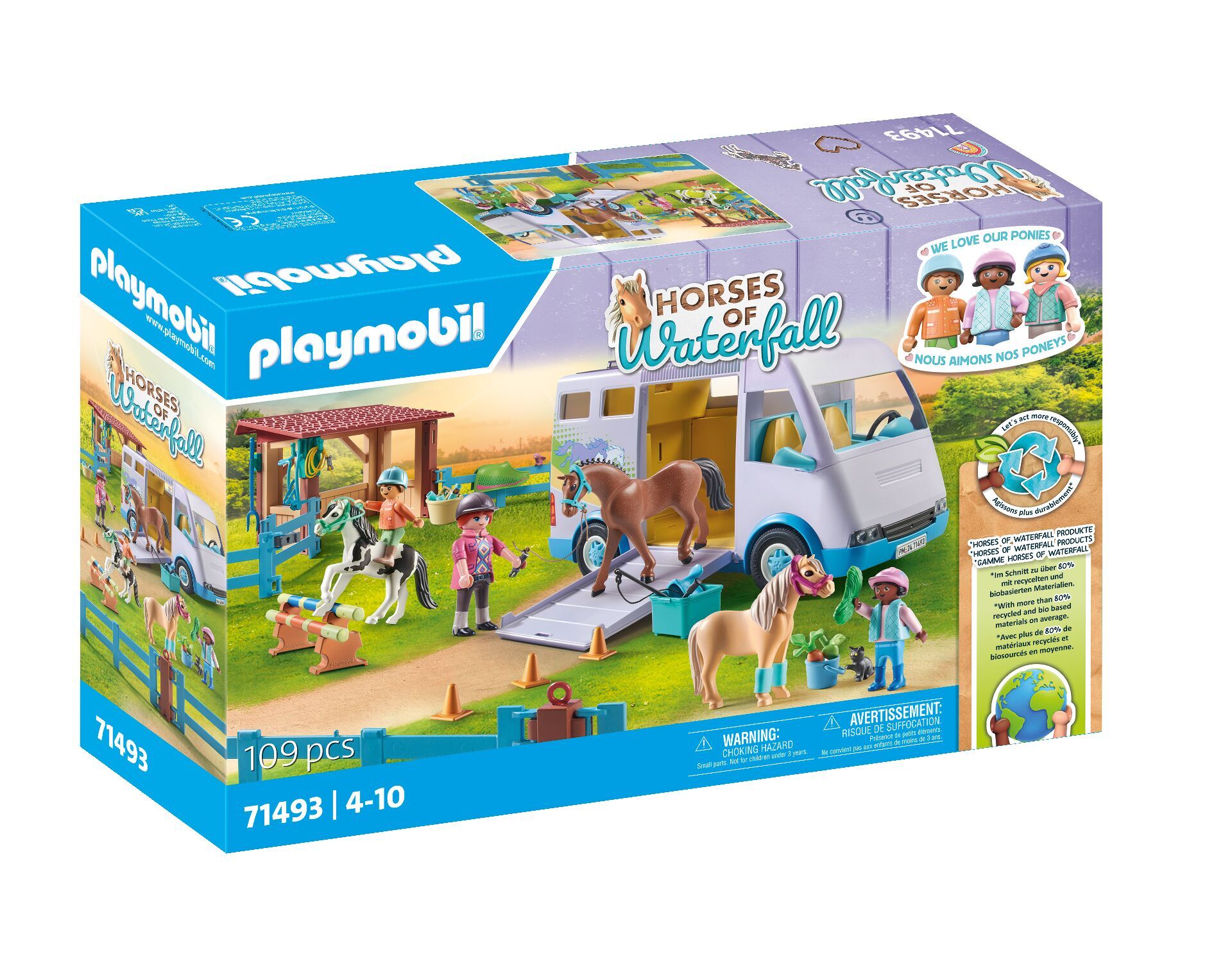 Playmobil Mobilna nauka jazdy konnej 71493