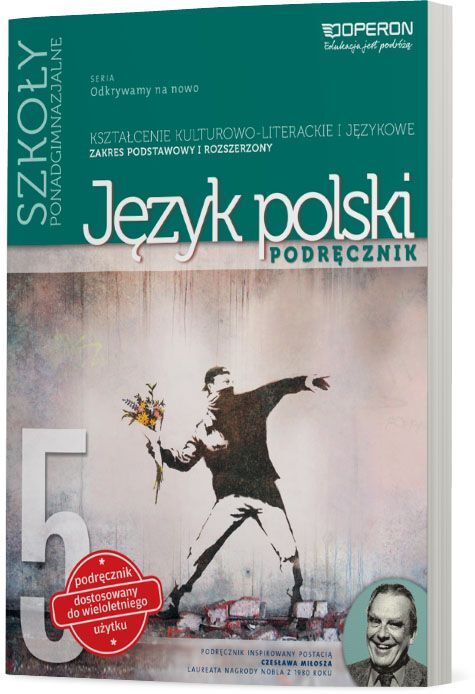 Język polski Odkrywam na nowo Podręcznik klasa 5 Zakres podstawowo rozszerzony szkoła ponadgimnazjalna