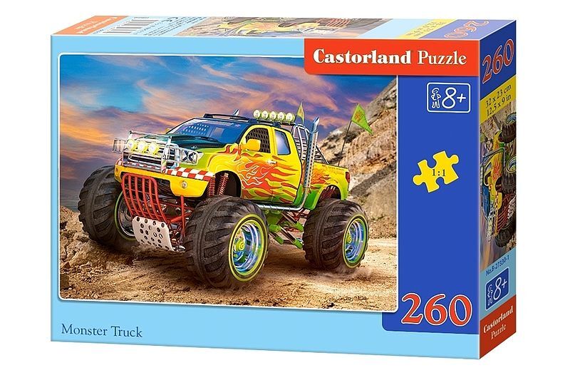 Puzzle 260 wyścig ciężarówek