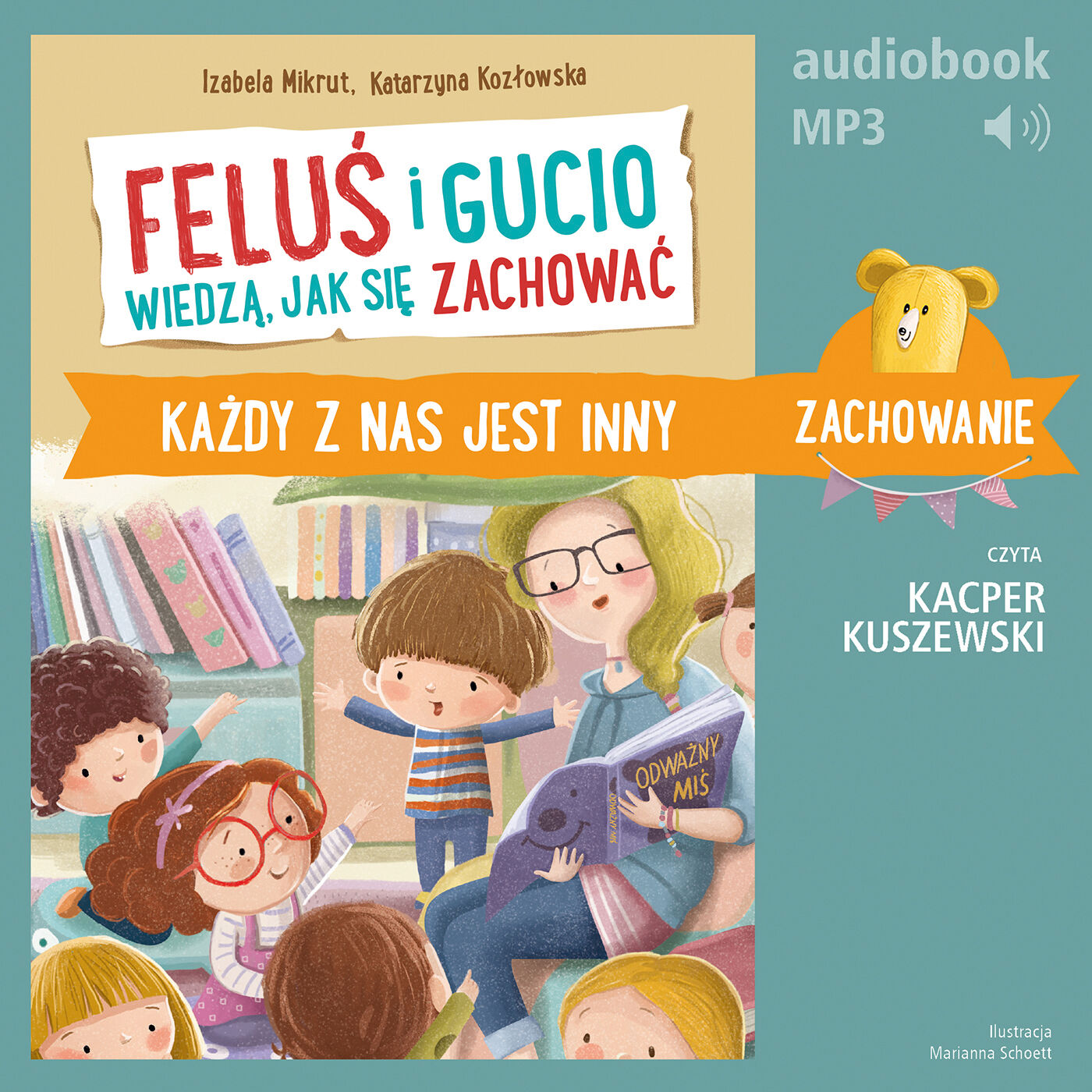 Feluś i Gucio wiedzą, jak się zachować. Każdy z nas jest inny (audiobook MP3)