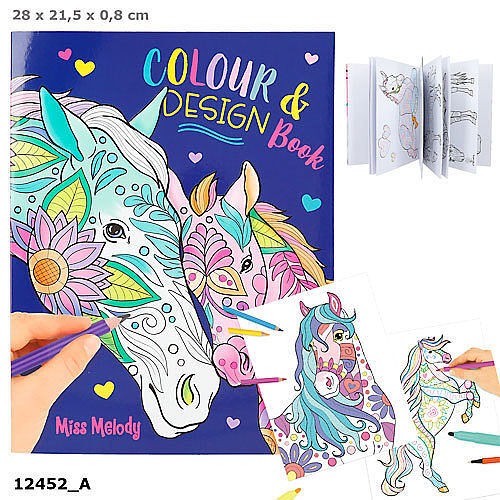 Kolorowanka colour design miss melody 12452a