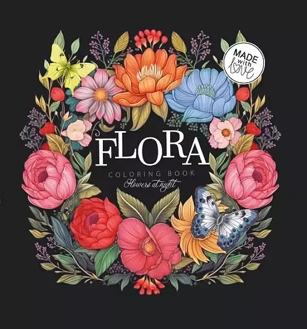 Kolorowanka usztywniana flora kwiaty