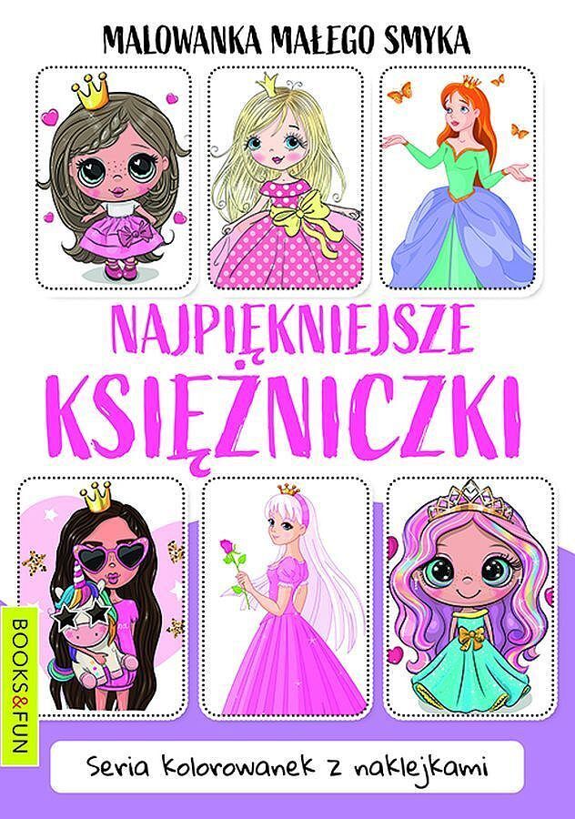 Najpiękniejsze księżniczki. Malowanka małego smyka