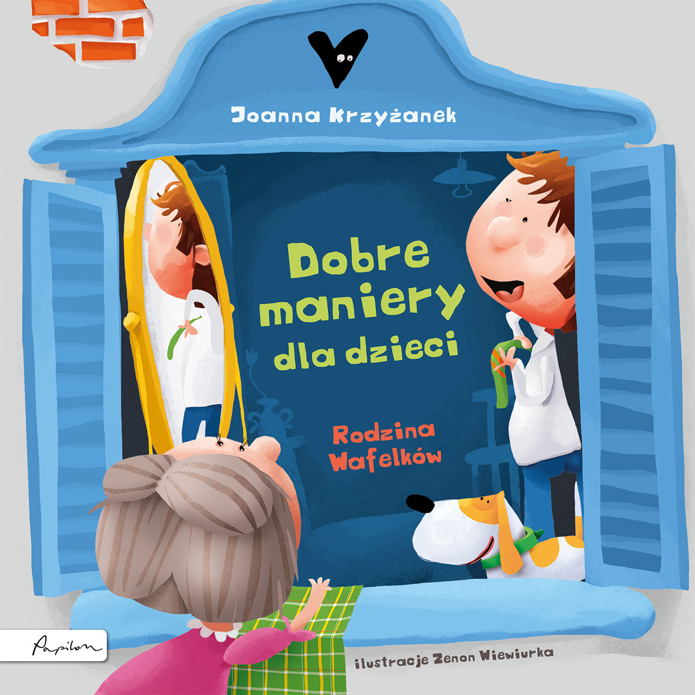 Dobre maniery dla dzieci rodzina wafelków