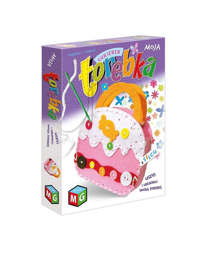 Moja torebka z filcu cukierek