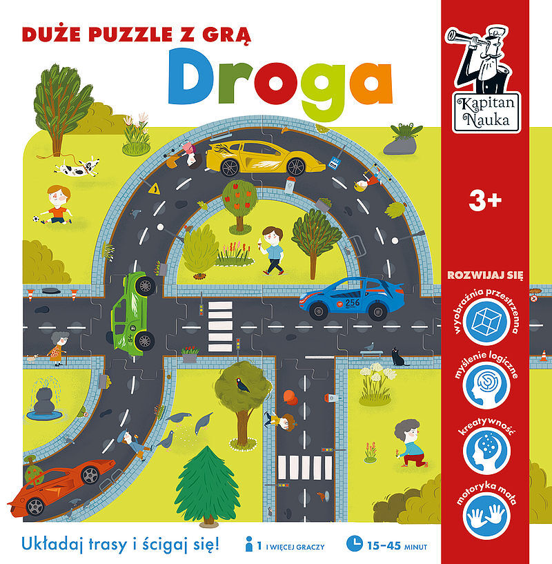Droga. Duże puzzle z grą. Kapitan Nauka