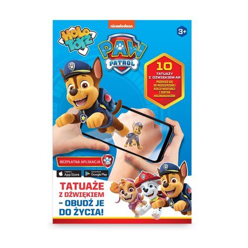 Tatuaże dla dzieci AR, Psi Patrol, HoloToyz