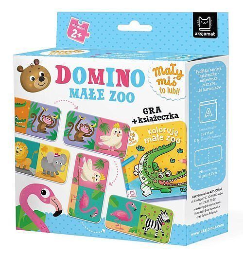 Domino. Małe zoo. Mały miś to lubi! Gra + książeczka, 3+
