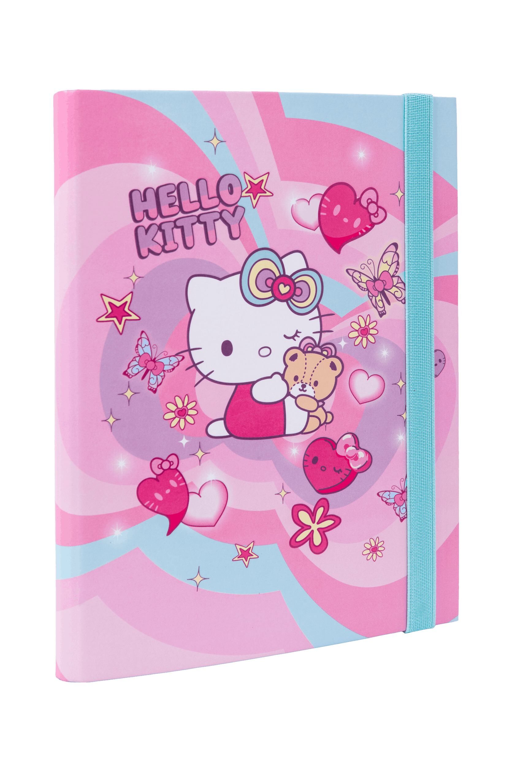 Teczka przestrzenna tekturowa z gumką A5 Hello Kitty pink wzór 3