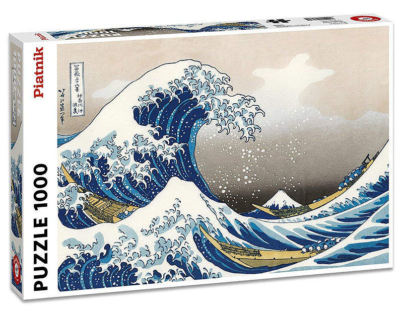 Puzzle Piatnik Hokusai Wielka fala 1000
