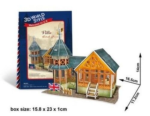 Puzzle 3D Domki świata Wielka Brytania Villa