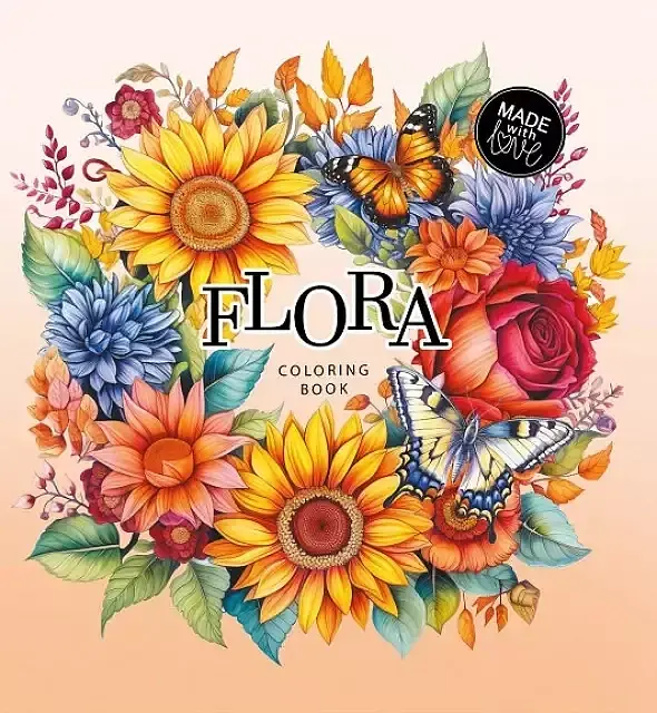 Kolorowanka usztywniana flora kwiaty