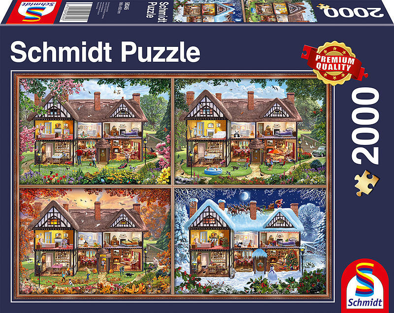 Puzzle 2000 pq dom na cztery pory roku  108160