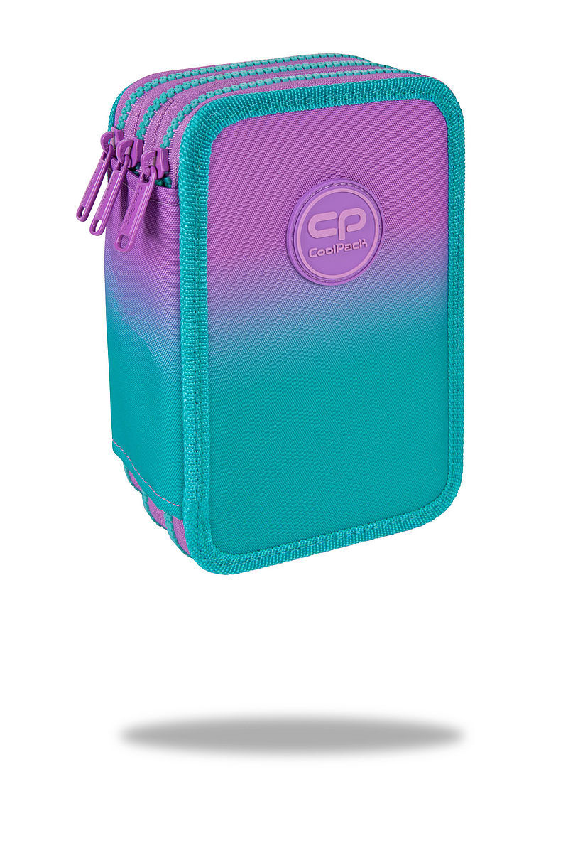 Piórnik 3-komorowy z wyposażeniem coolpack jumper 3 gradient blueberry