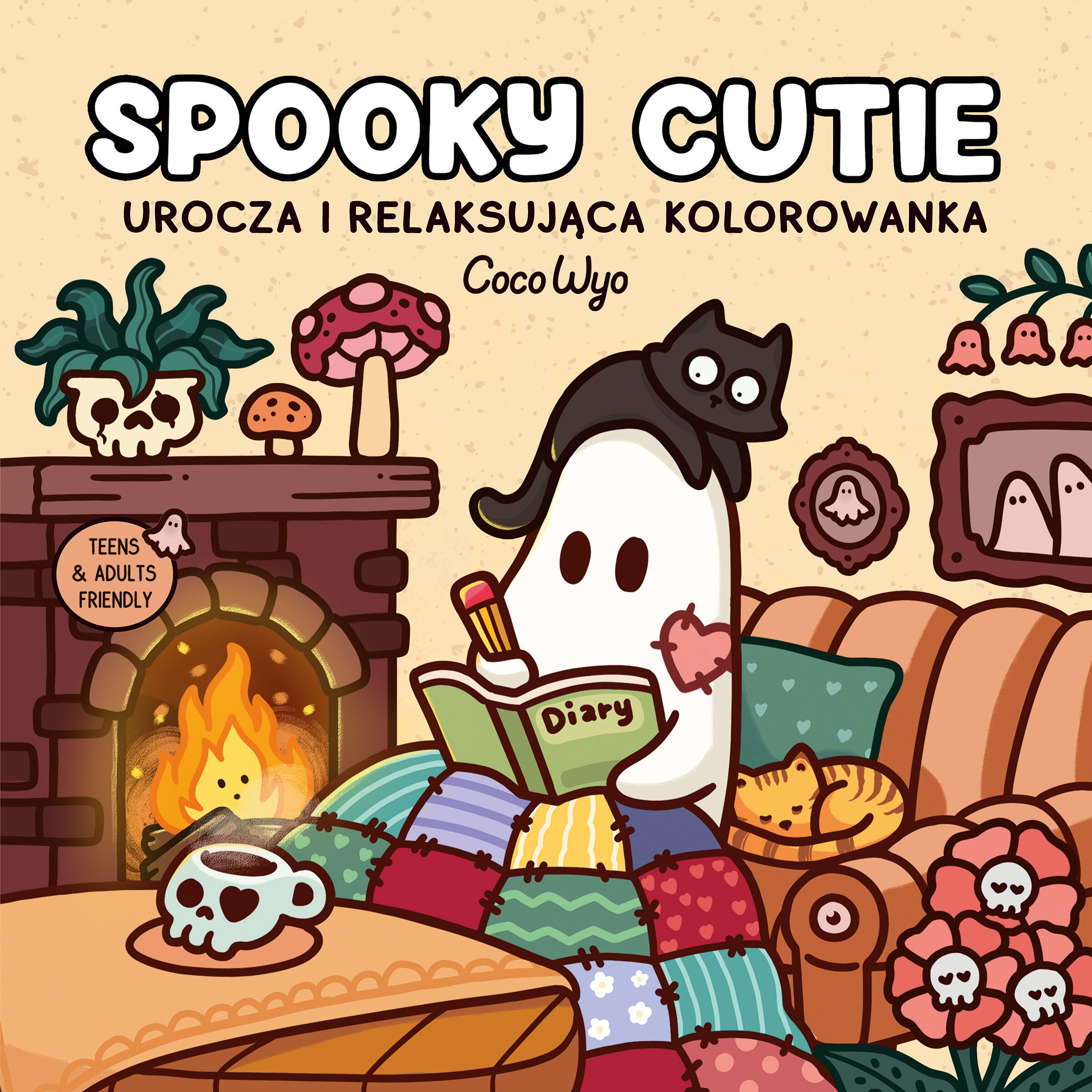 Spooky Cutie. Urocza i relaksująca kolorowanka