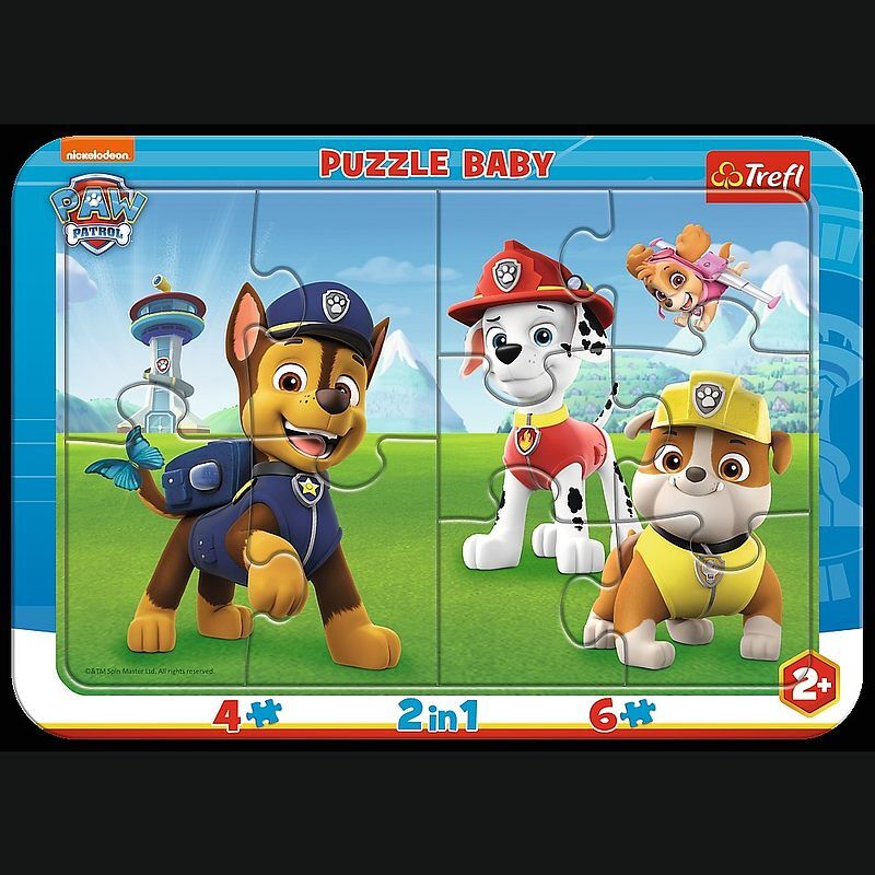 Puzzle ramkowe 2w1 Psi Patrol Wesoły Psi Patrol