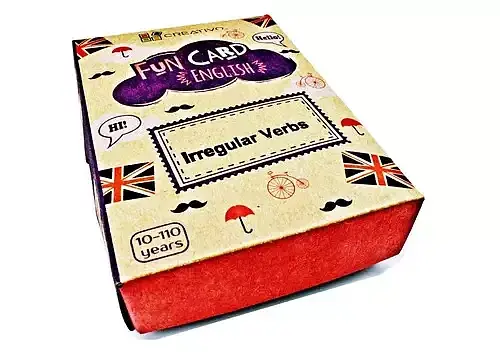 Fun Card English Irregular Verbs
