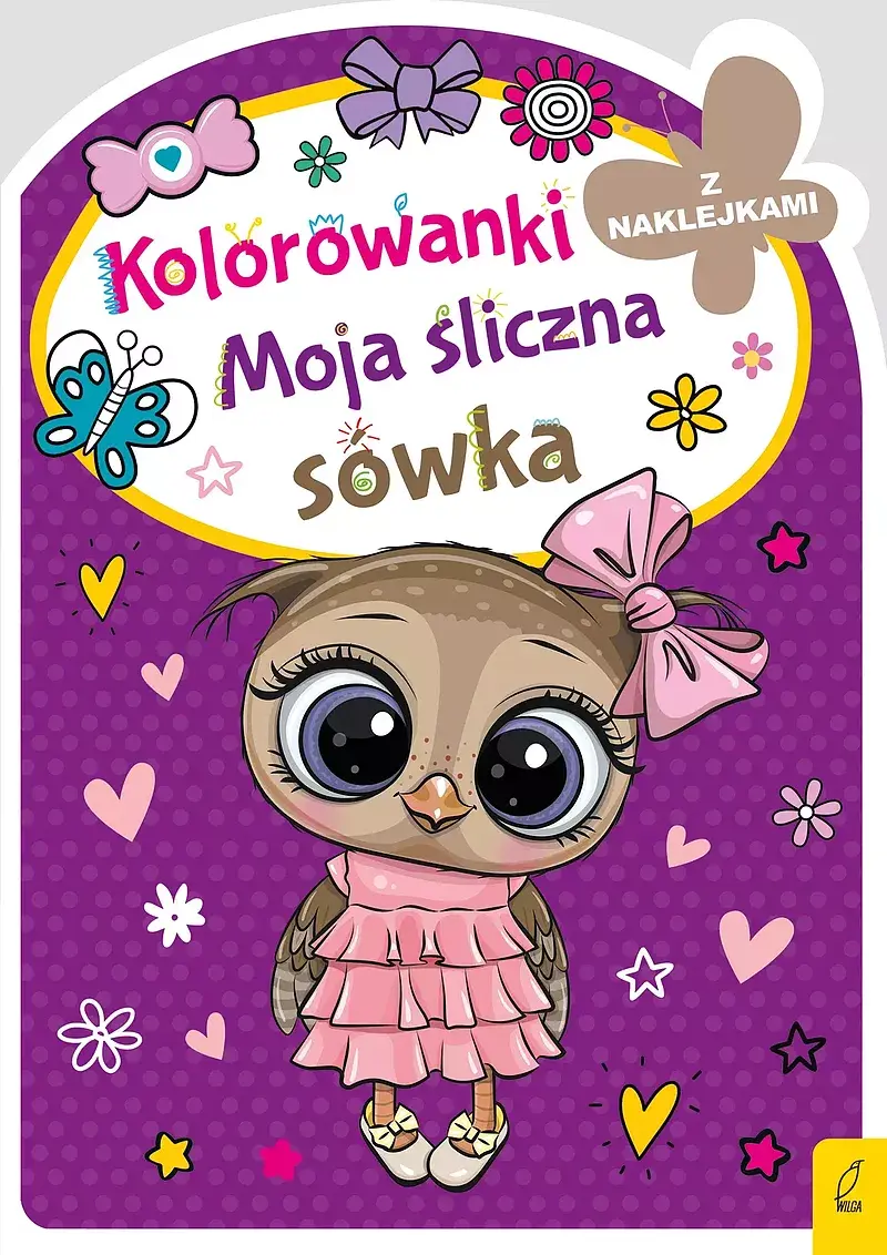 Kolorowanka z wykrojnikiem. Moja śliczna sówka