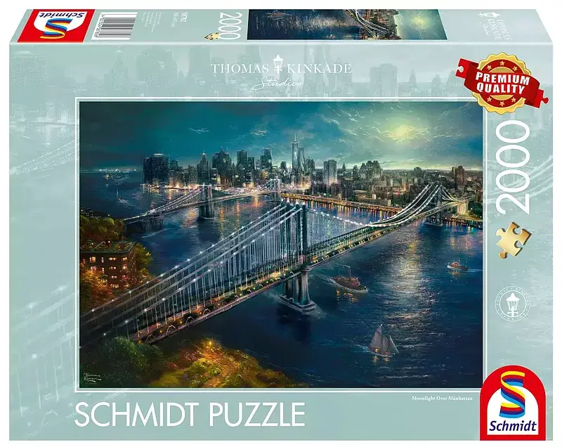Puzzle 2000 pq światło księżyca nad manhattanem nowy jork 112733