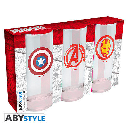 MARVEL - 3 glasses set