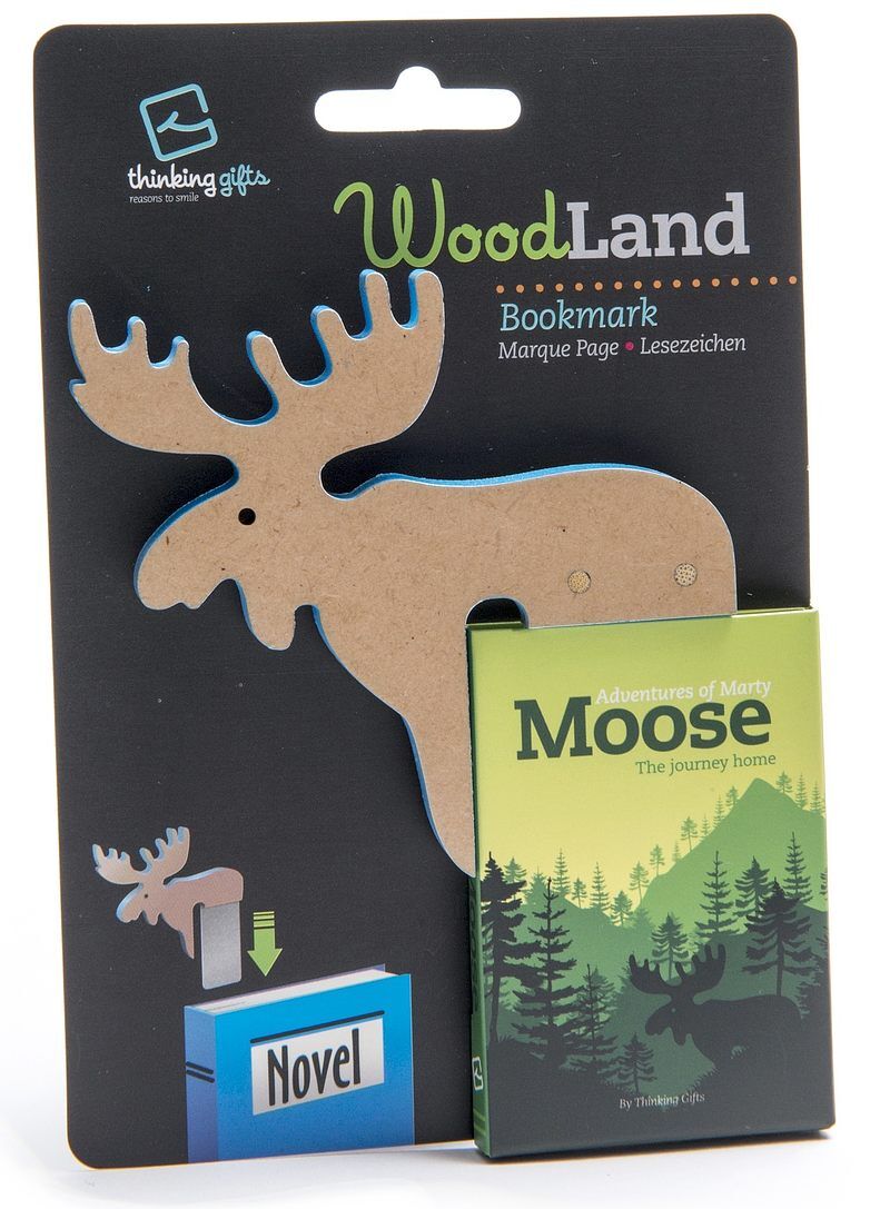 Zakładka drewniana do książki tg woodland łoś