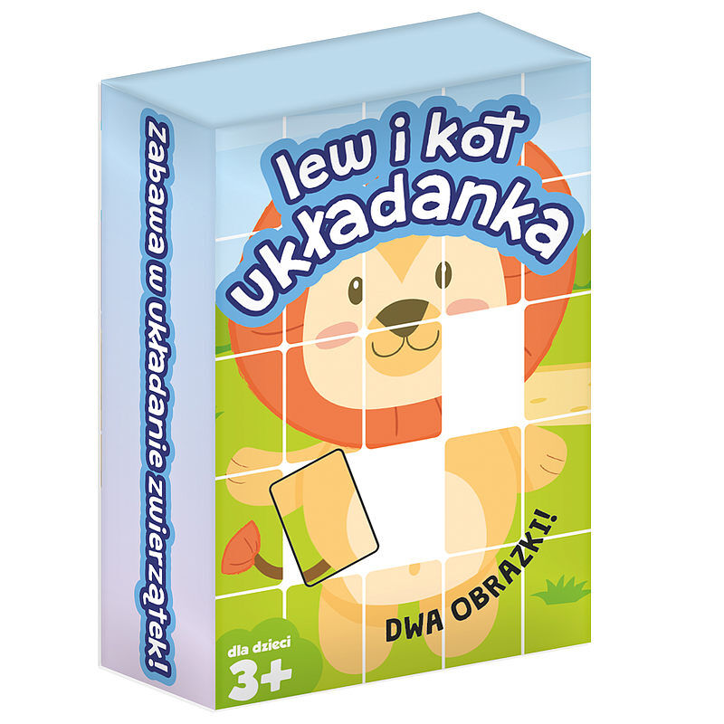 Gra układanka lew i kot