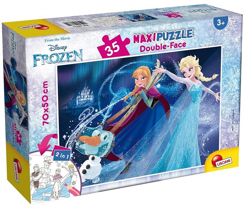 Puzzle dwustronne maxi Kraina Lodu 35