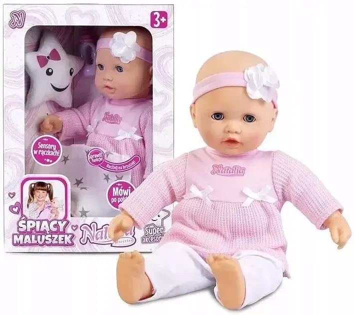 Lalka natalia śpiący maluszek 38 cm