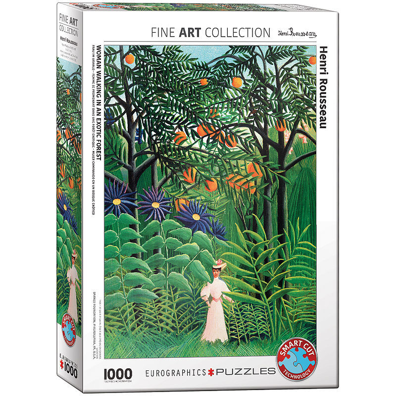 Puzzle 1000 kobieta w egzotycznym lesie, henri rousseau 6000-5608