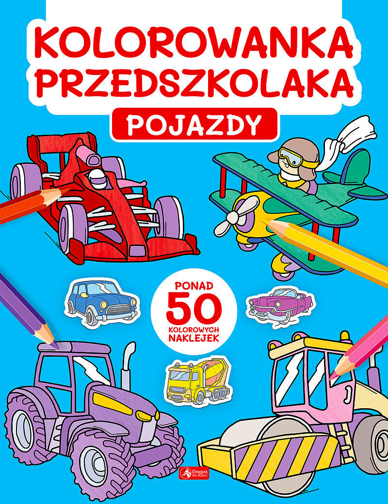 Kolorowanka przedszkolaka. Pojazdy