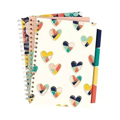 Paczka kołozeszyt pukka pad b5 project book floral love 3 szt mix