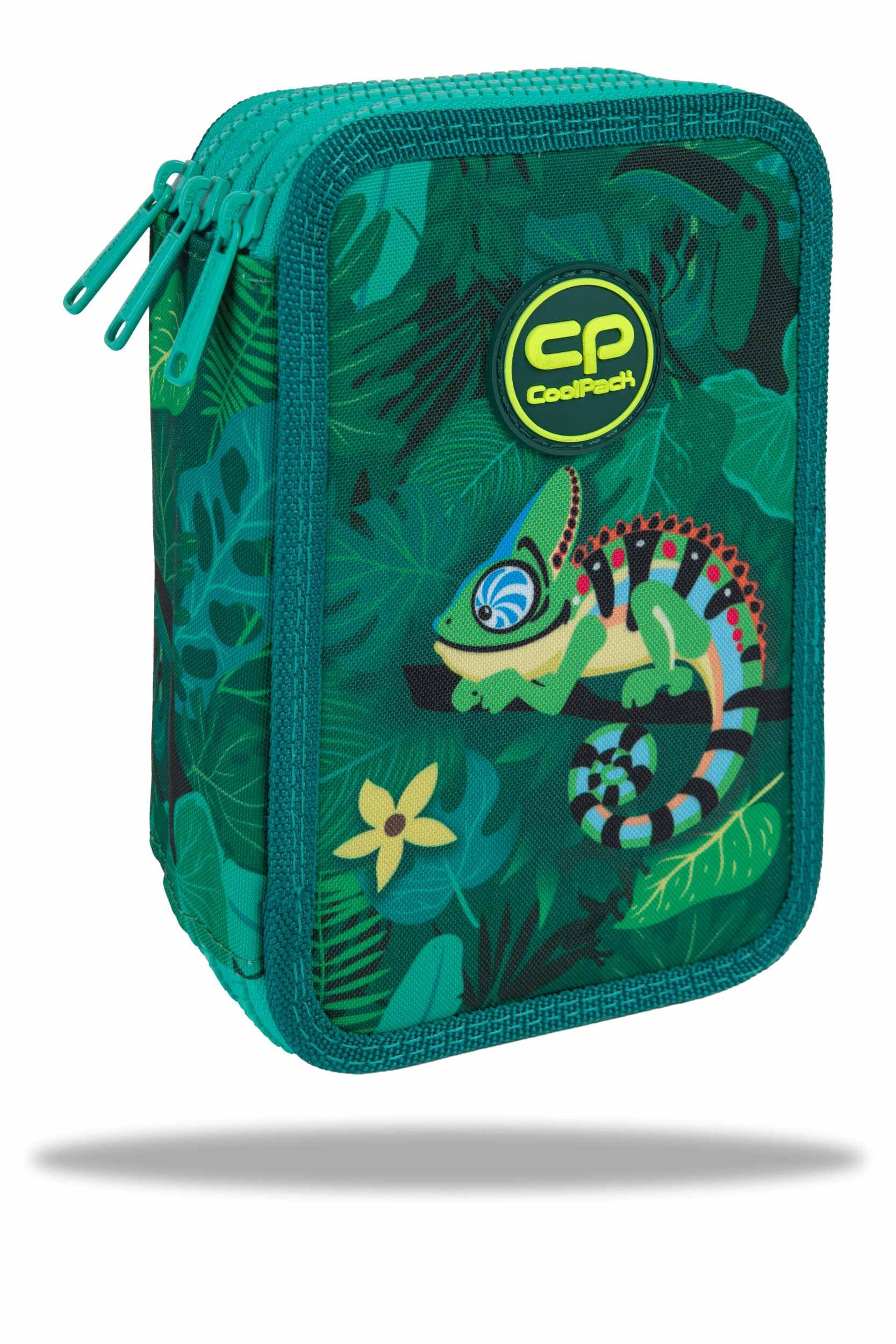 Piórnik potrójny z wyposażeniem Coolpack Jumper 3 Tropic