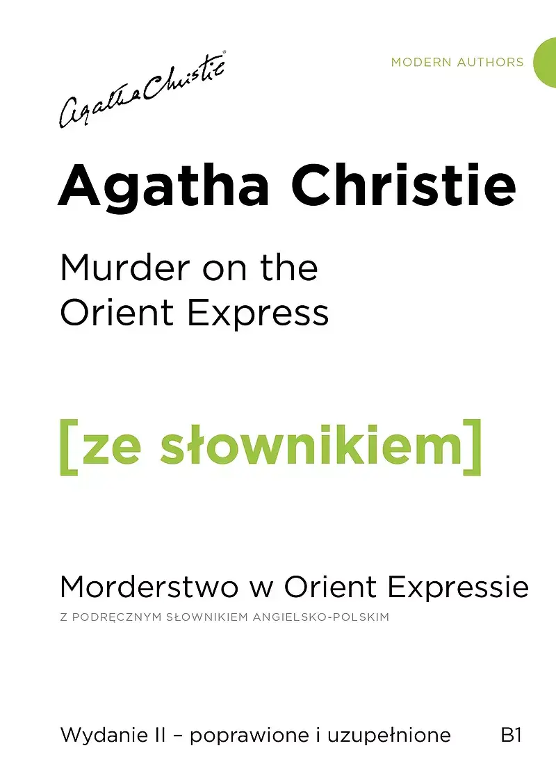 Murder on the Orient Express / Morderstwo w Orient Expressie z podręcznym słownikiem angielsko-polskim