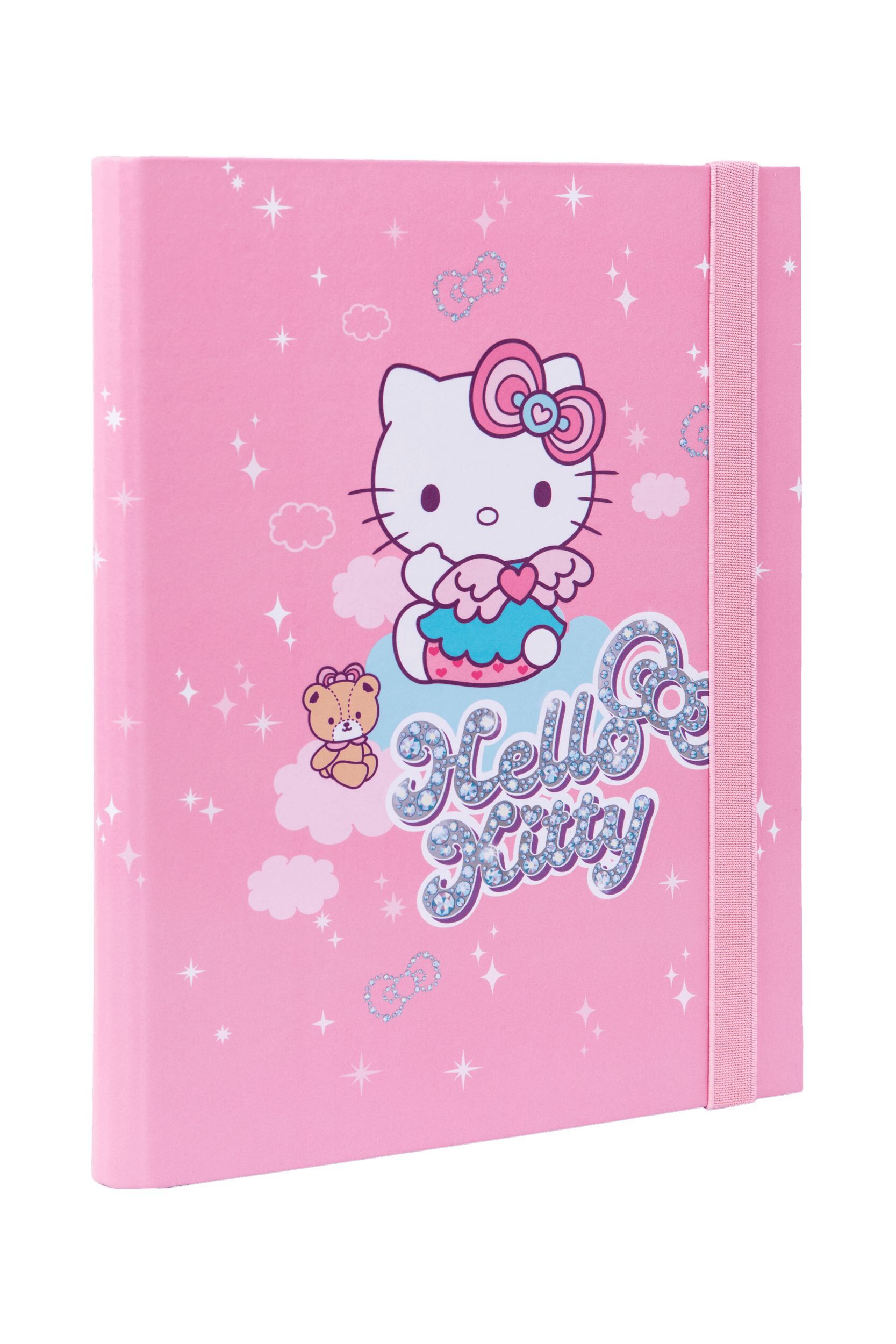 Teczka przestrzenna tekturowa z gumką A5 Hello Kitty pink wzór 2