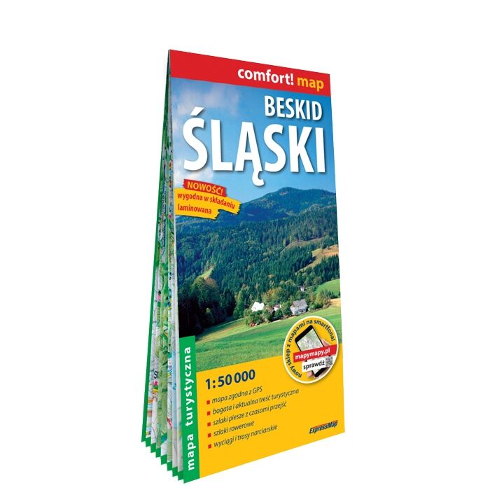 Beskid Śląski mapa turystyczna 1:50 000 laminat 2023