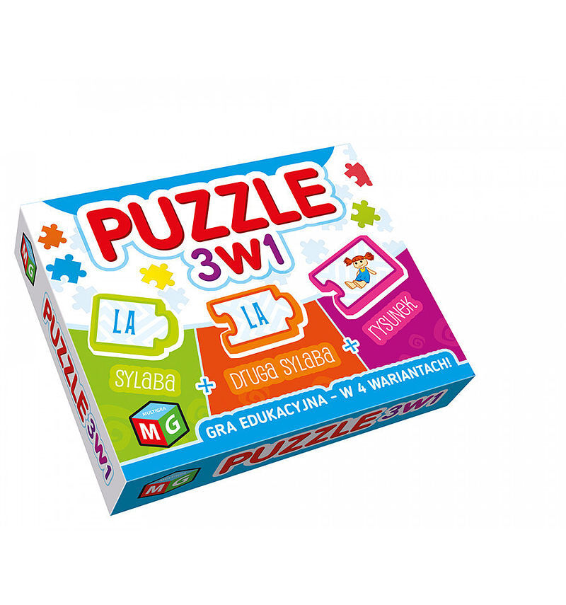 Puzzle 3 w 1 gra edukacyjna